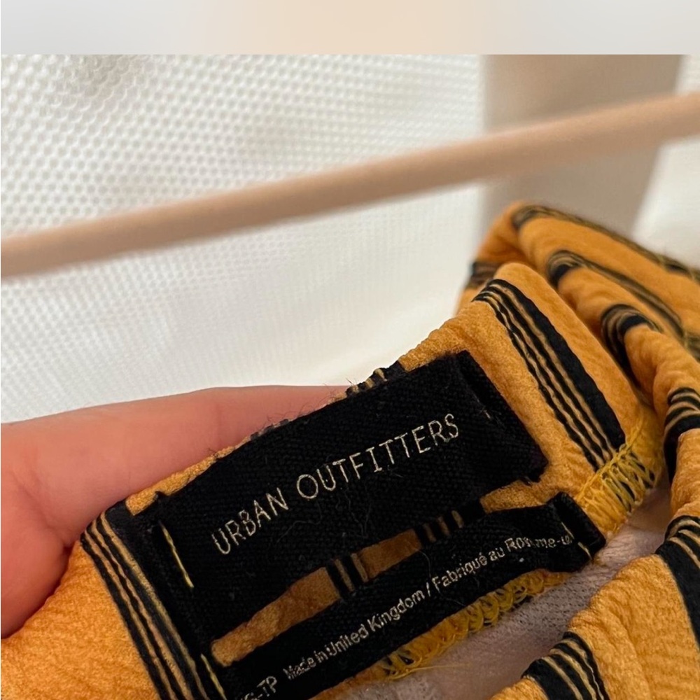 Urban Outfitters Black & Yellow Striped Pants